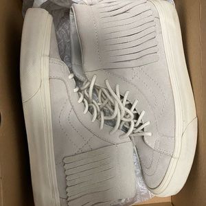 Vintage fringe high top vans